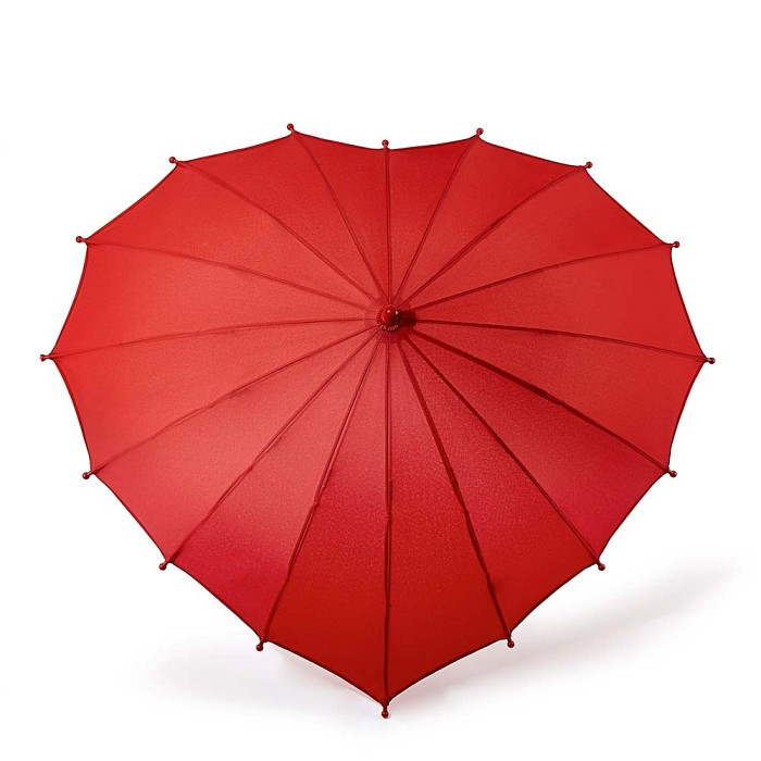 Heart Junior UV - Red   - Available from Fulton Umbrellas